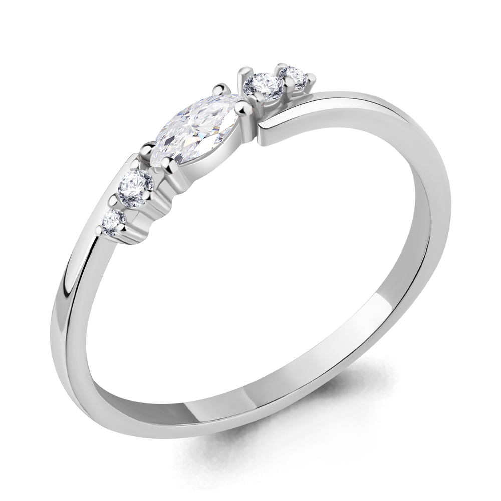 67143 Кольцо из Серебра с фианитами