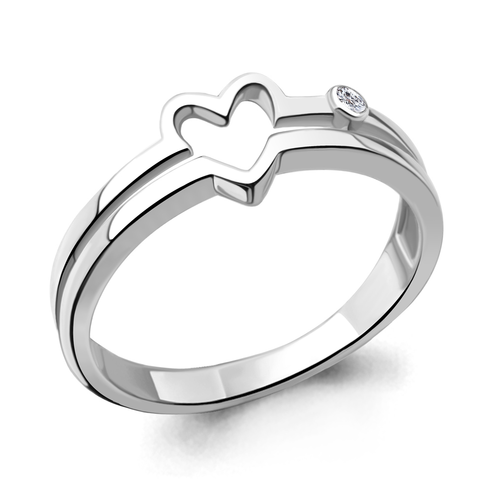 67145А Кольцо из Серебра с фианитом