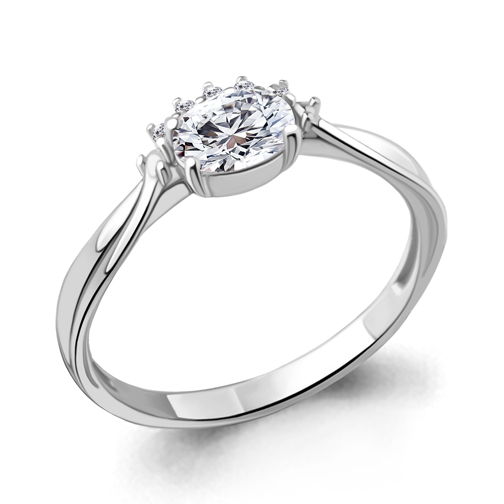 67147А Кольцо из Серебра с фианитами