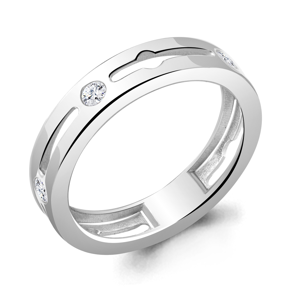 67203А Кольцо из Серебра с фианитами