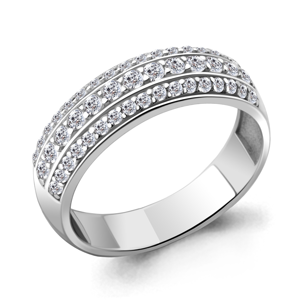 67205А Кольцо из Серебра с фианитами