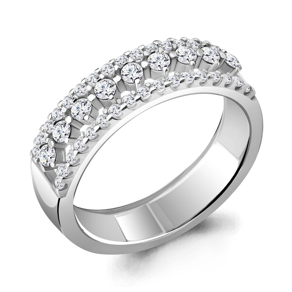 67207А Кольцо из Серебра с фианитами