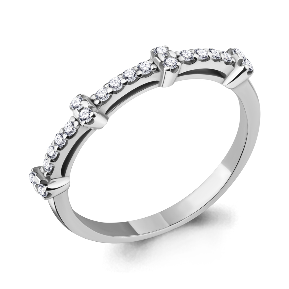 67209А Кольцо из Серебра с фианитами