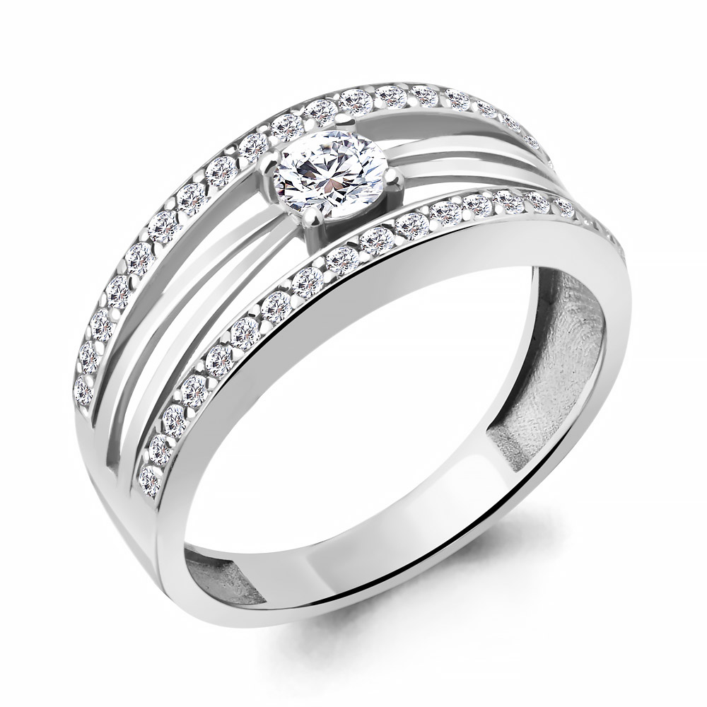 67225А Кольцо из Серебра с фианитами