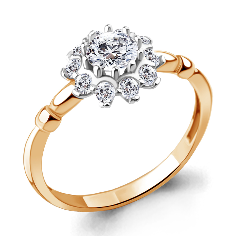 67238А Кольцо из Золота с фианитами