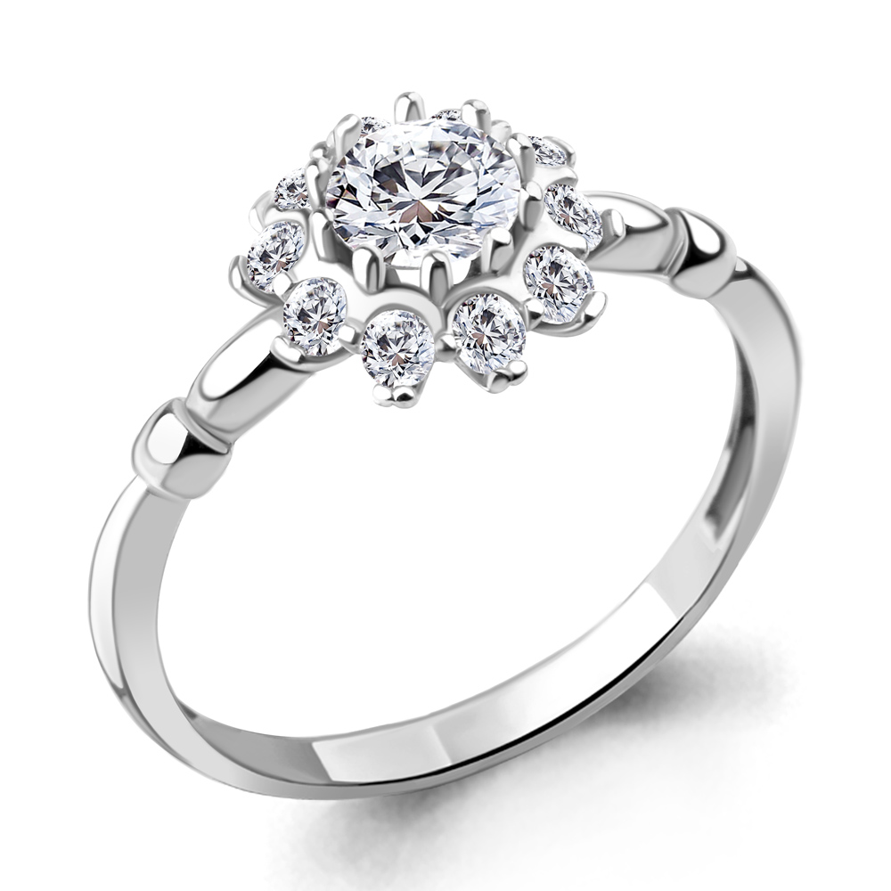 67238А Кольцо из Серебра с фианитами