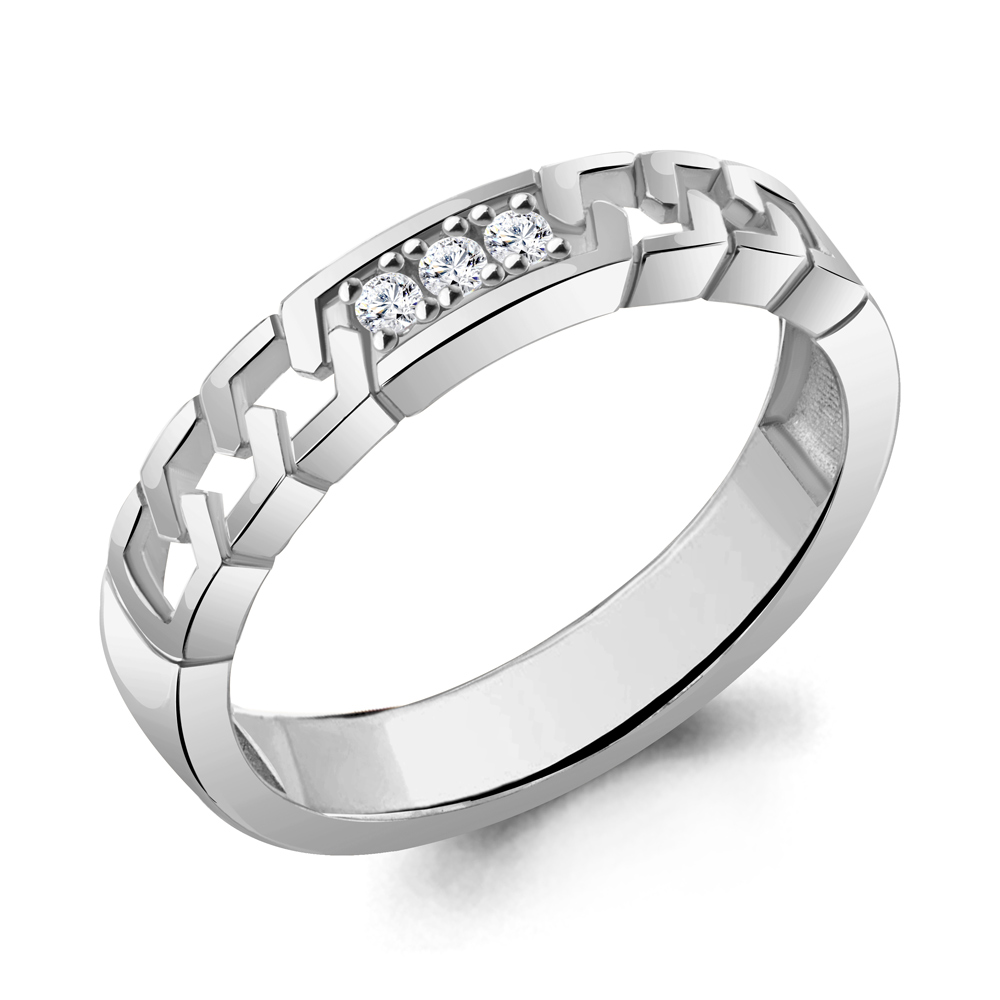 67274А Кольцо из Серебра с фианитами