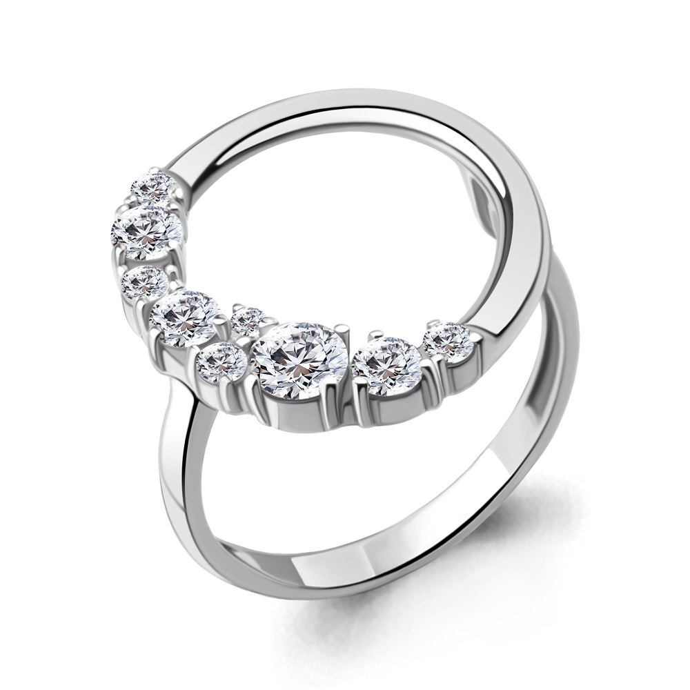 67279А Кольцо из Серебра с фианитами