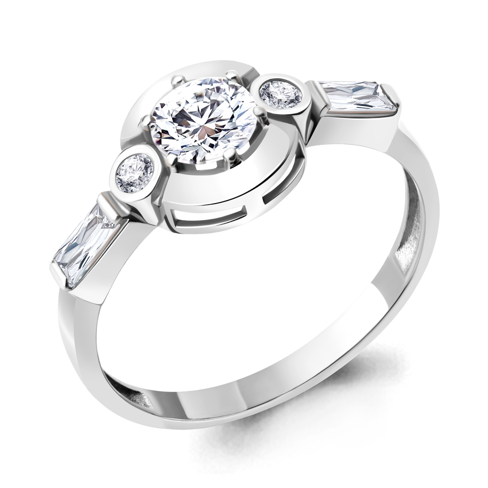 67290А Кольцо из Серебра с фианитами