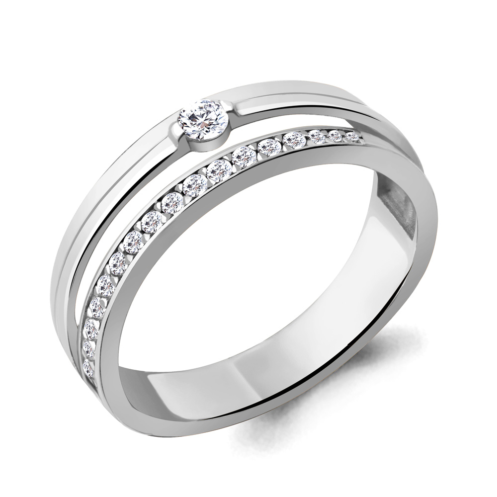 67294А Кольцо из Серебра с фианитами