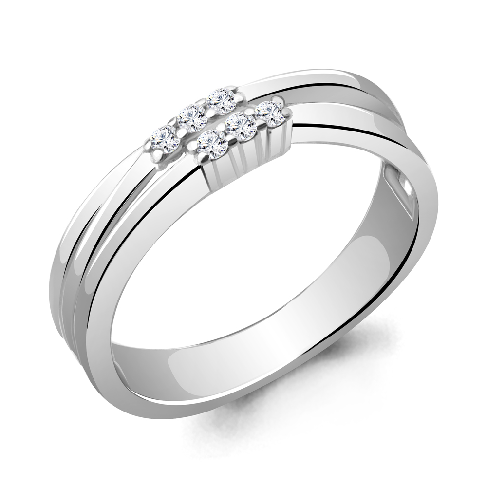 67296А Кольцо из Серебра с фианитами