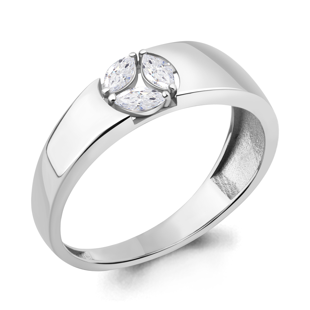 67309 Кольцо из Серебра с фианитами