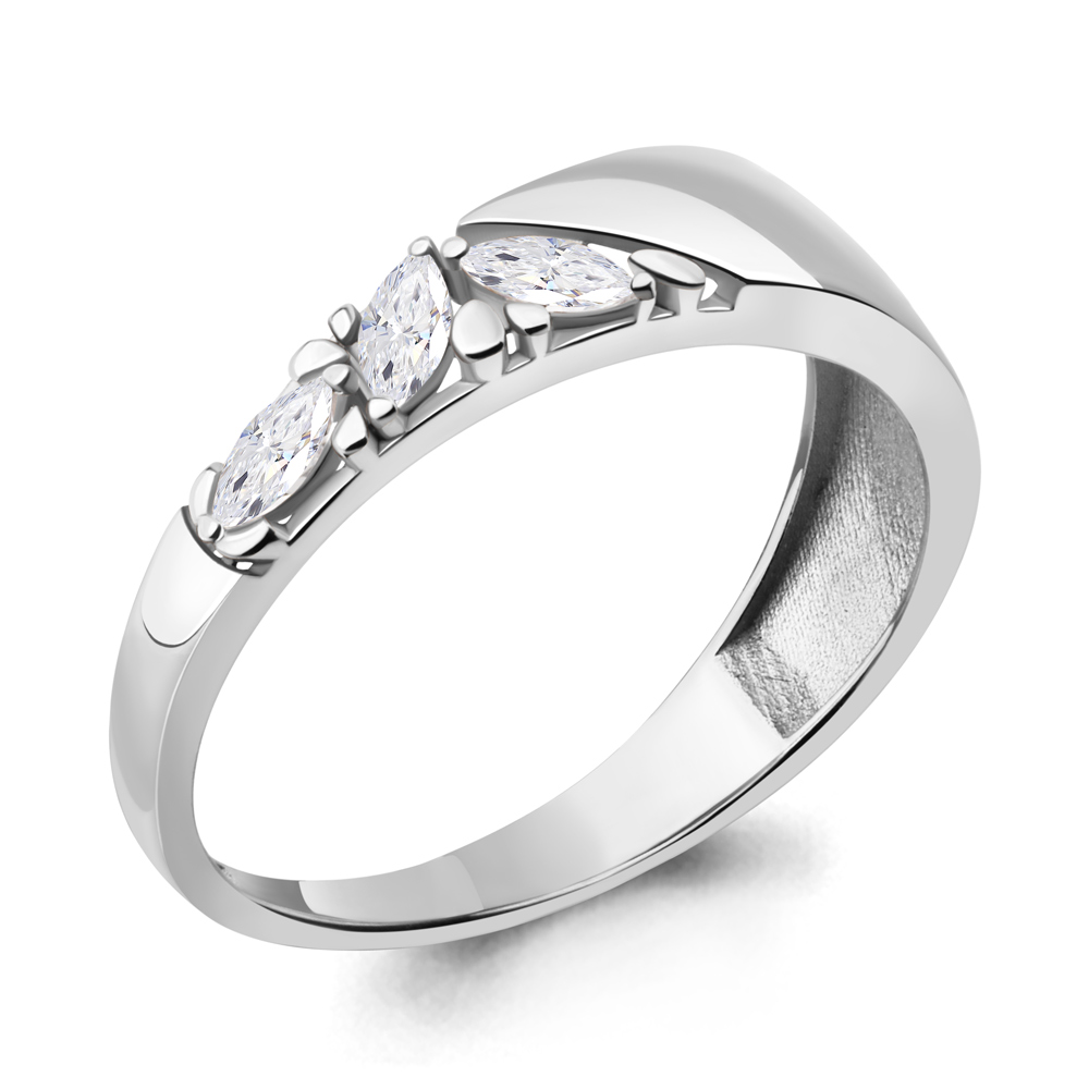 67310 Кольцо из Серебра с фианитами