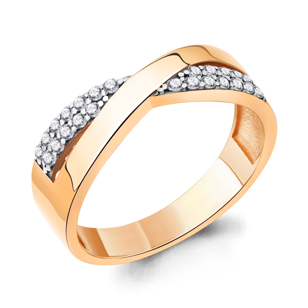 67325А Кольцо из Золота с фианитами