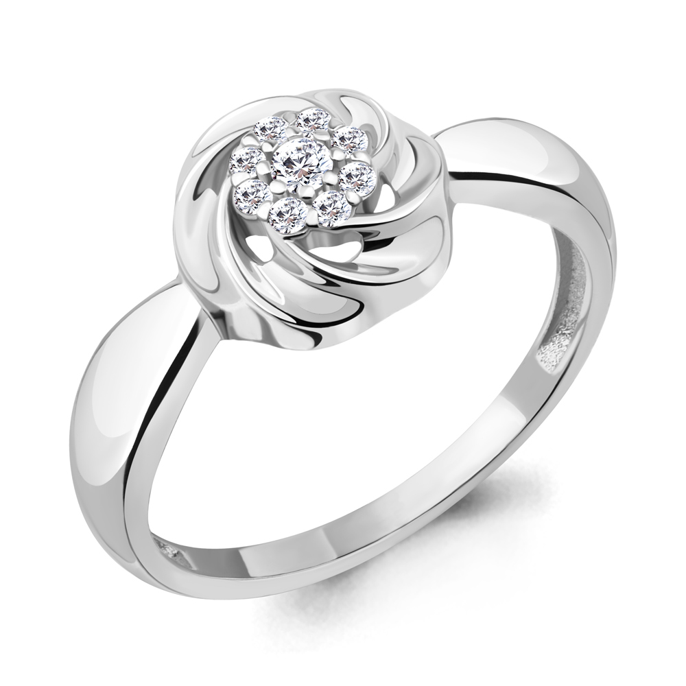 67352А Кольцо из Серебра с фианитами