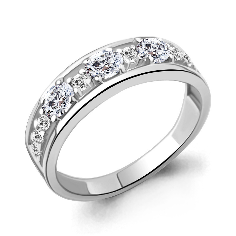 67370А Кольцо из Серебра с фианитами