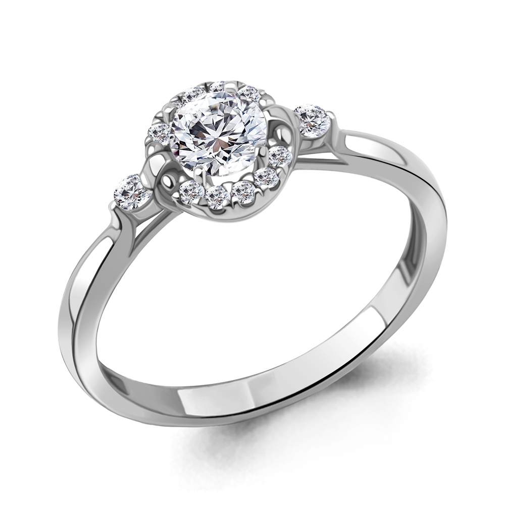 67374А Кольцо из Серебра с фианитами