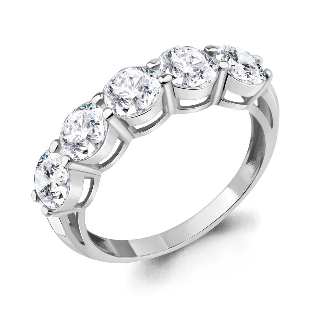 67391А Кольцо из Серебра с фианитами