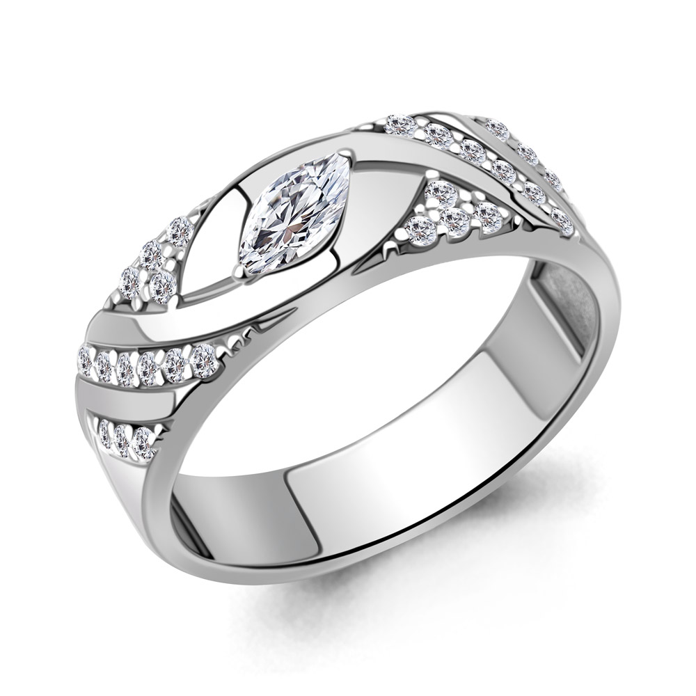 67395А Кольцо из Серебра с фианитами