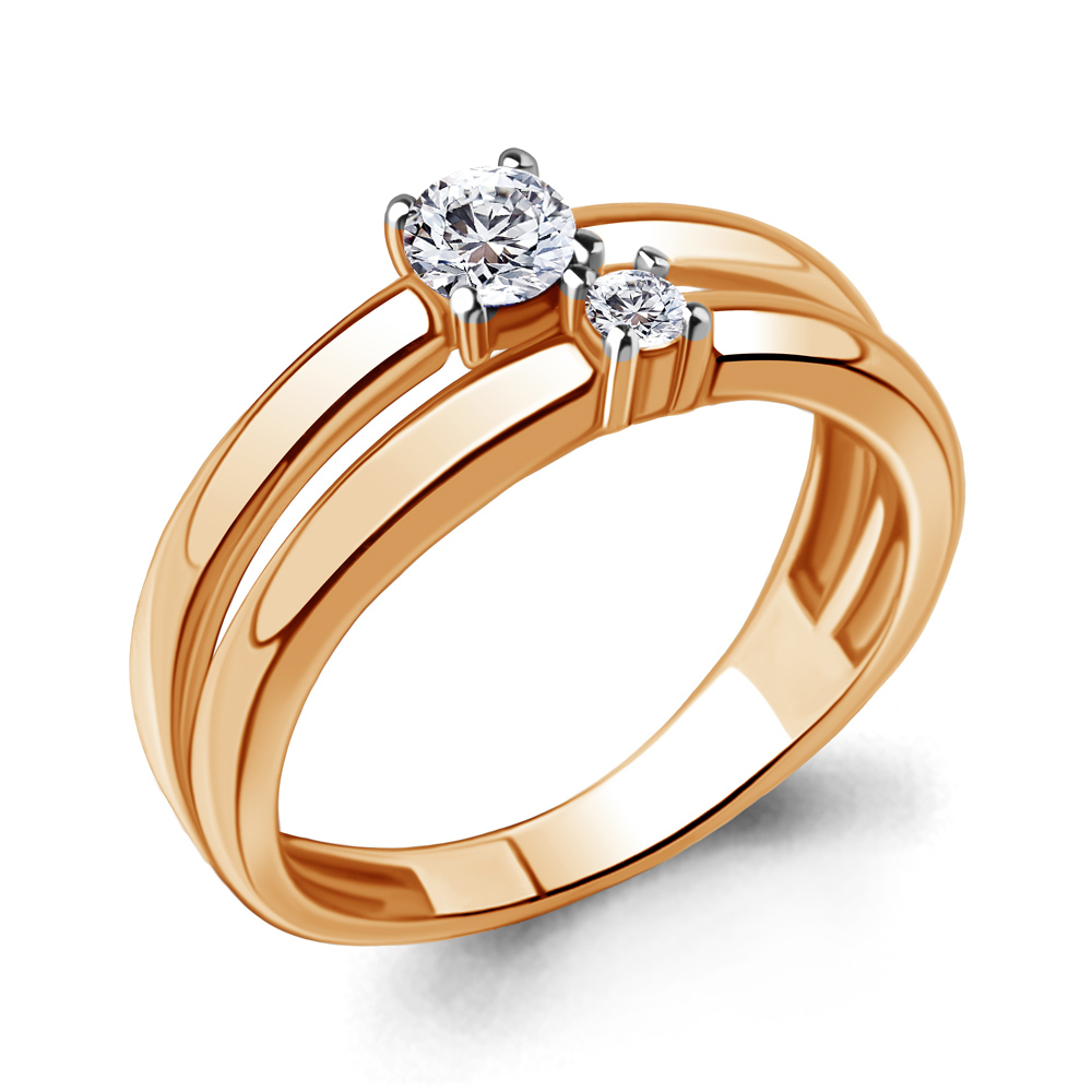 67409 Кольцо из Золота с фианитами