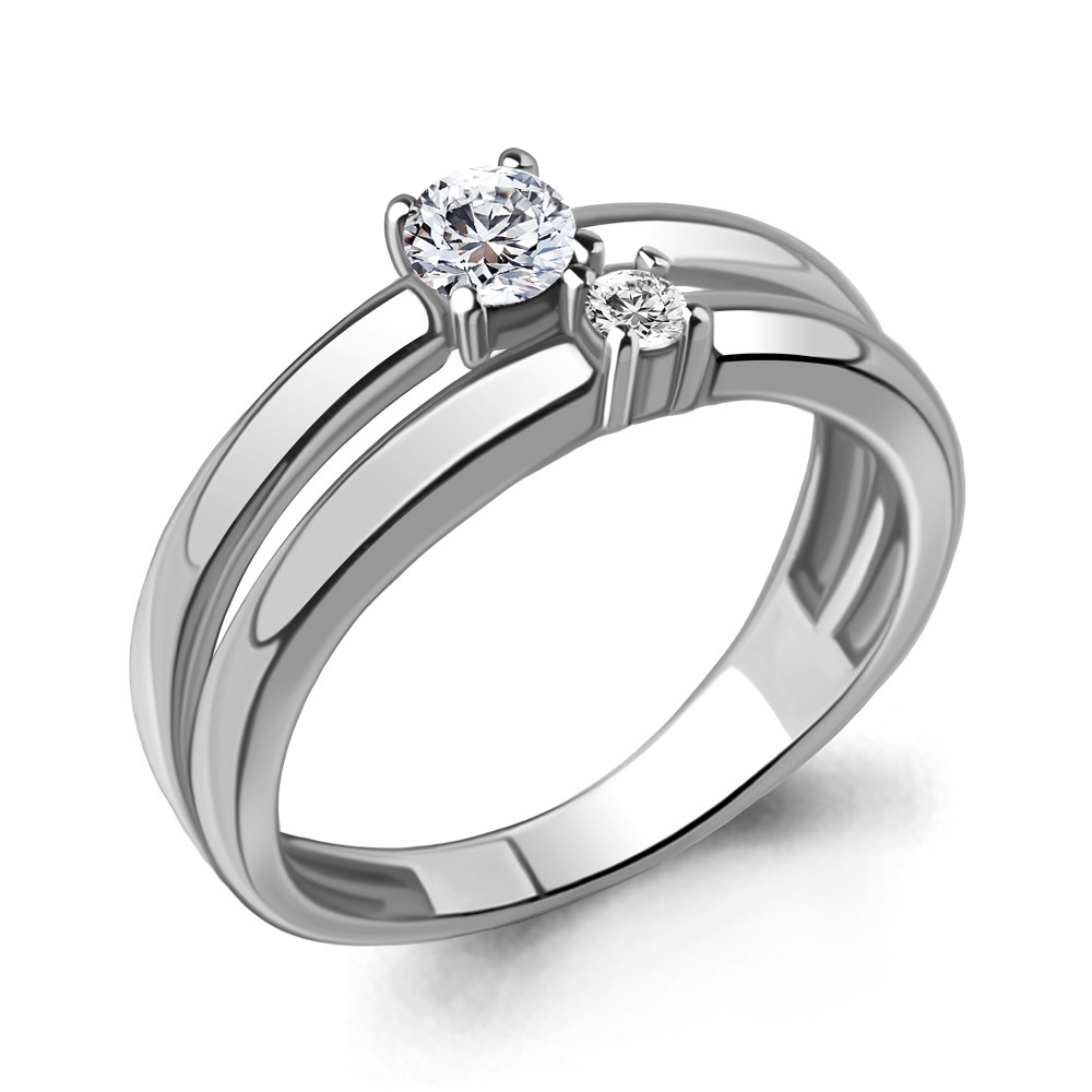 67409А Кольцо из Серебра с фианитами