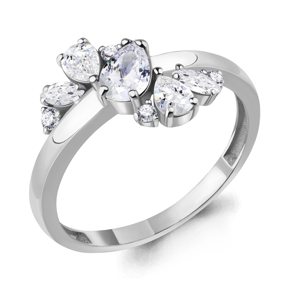 67411А Кольцо из Серебра с фианитами