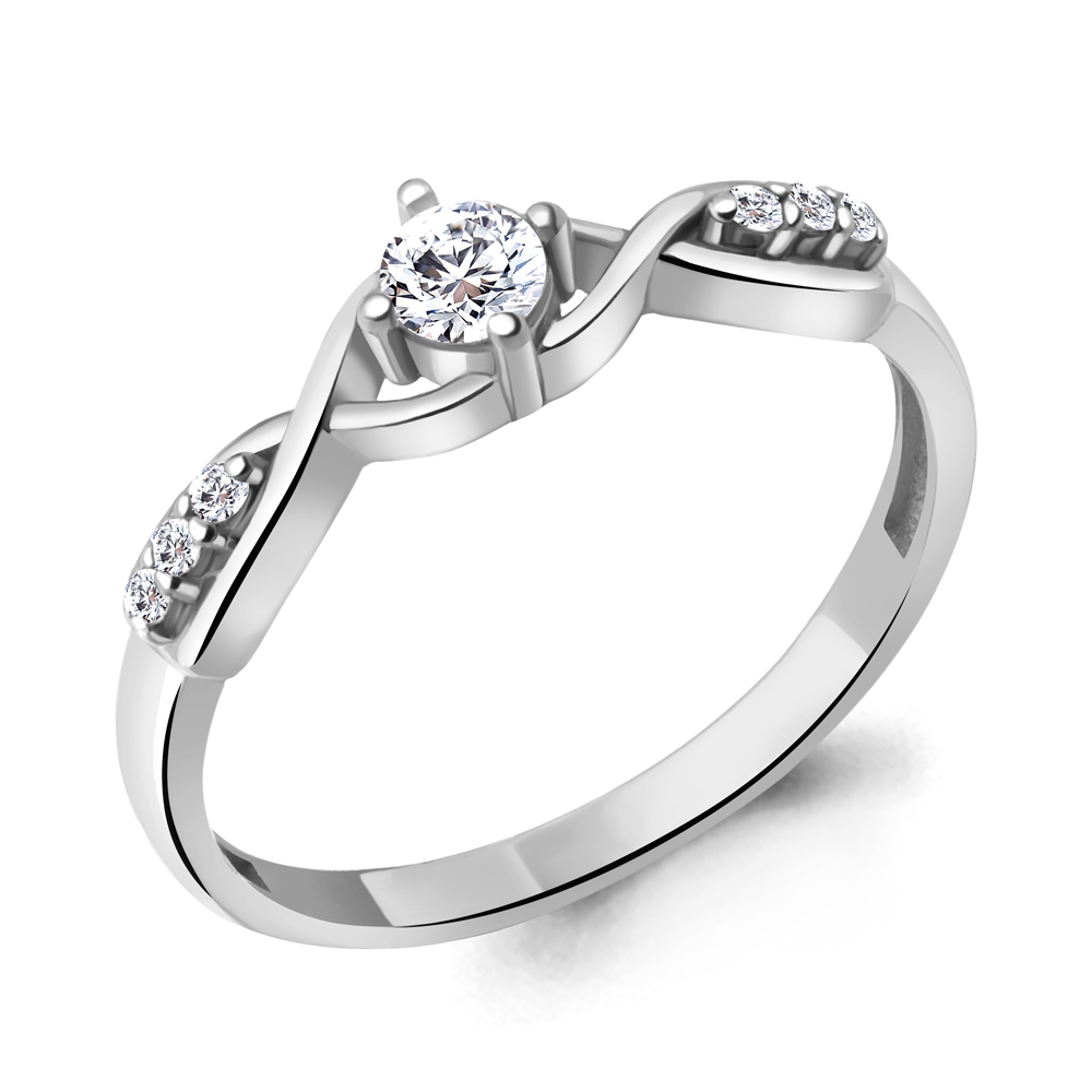 67417А Кольцо из Серебра с фианитами