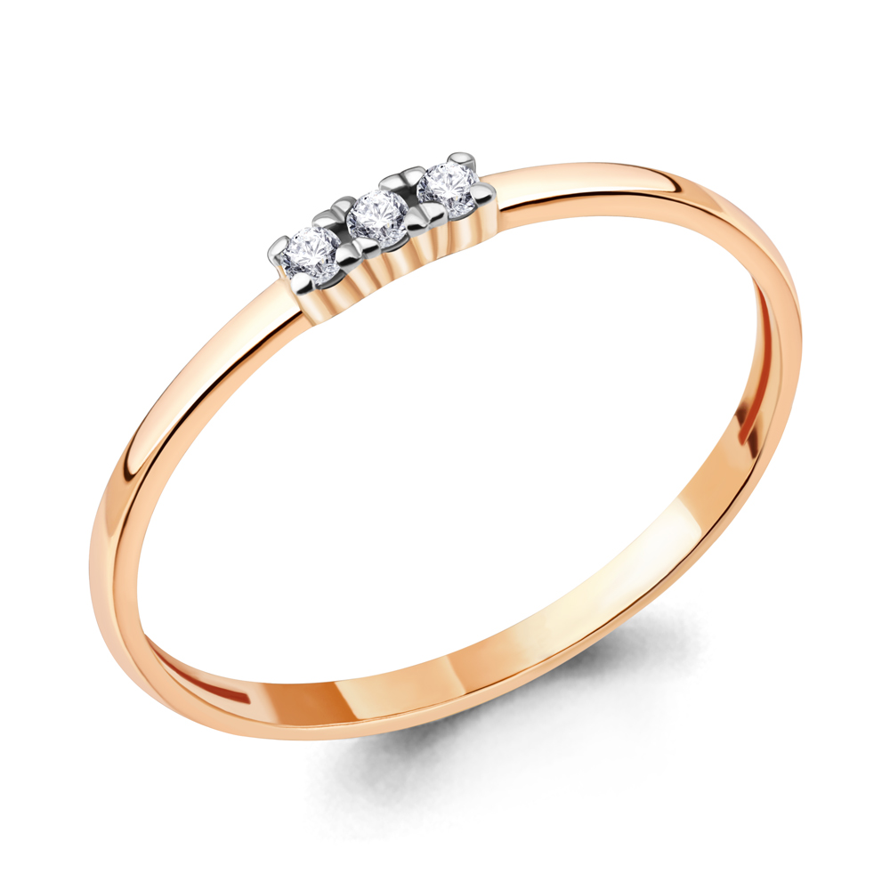 67460 Кольцо из Золота с фианитами