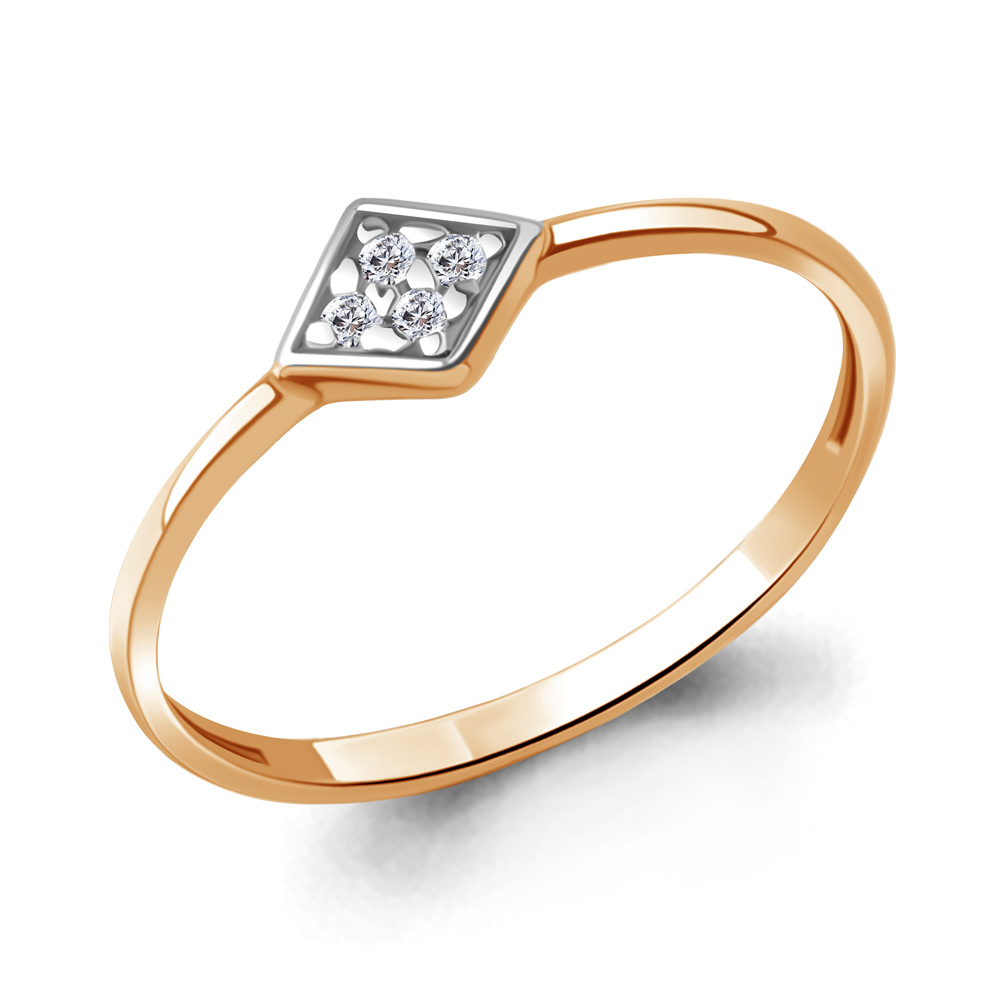 67462 Кольцо из Золота с фианитами