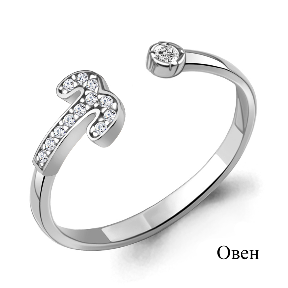 67482А Кольцо из Серебра с фианитами