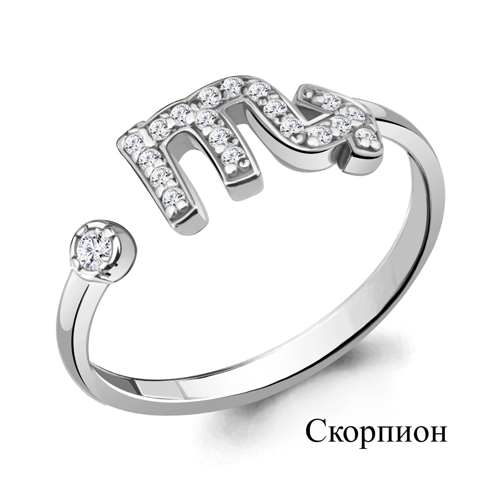 67489А Кольцо из Серебра с фианитами