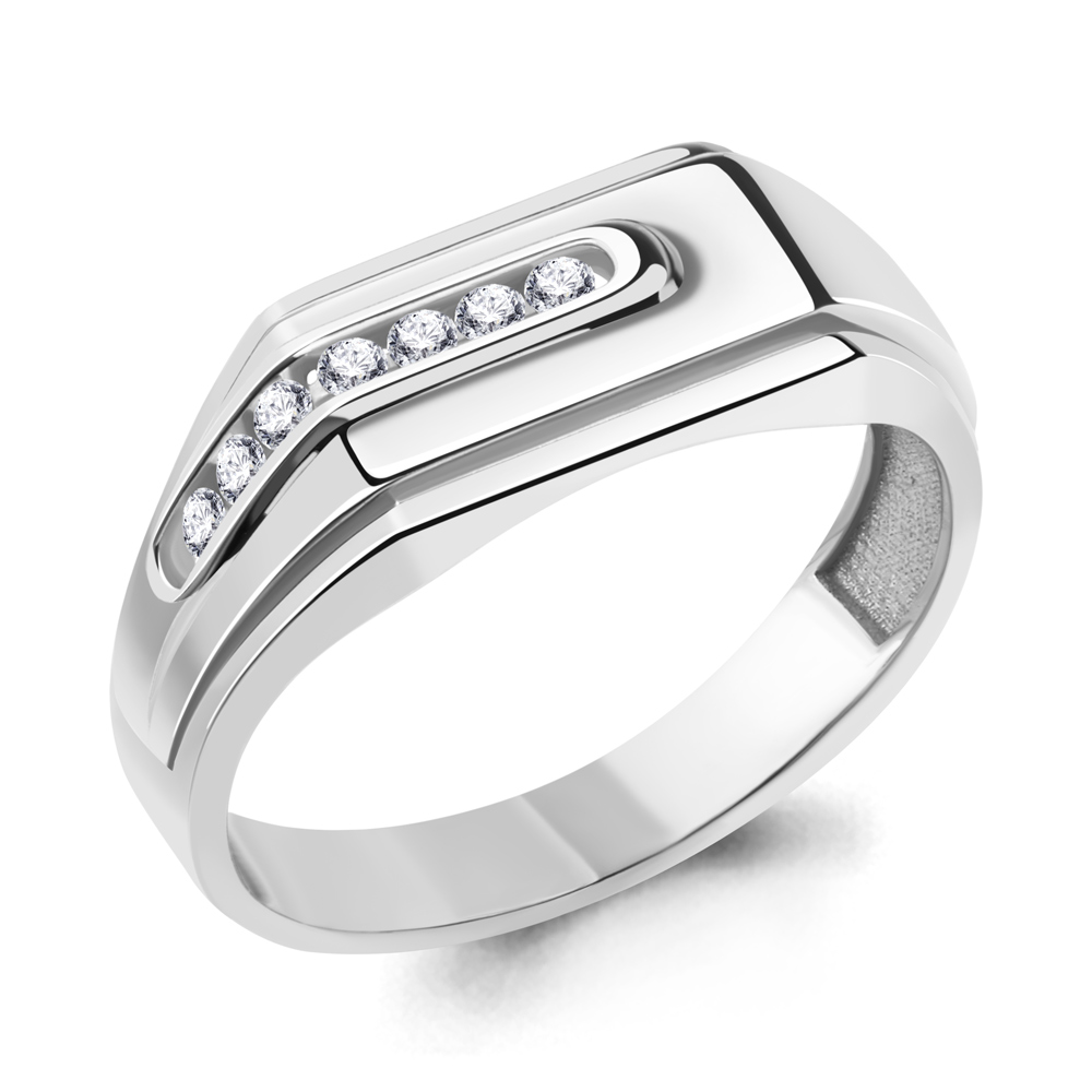 67709А Кольцо из Серебра с фианитами