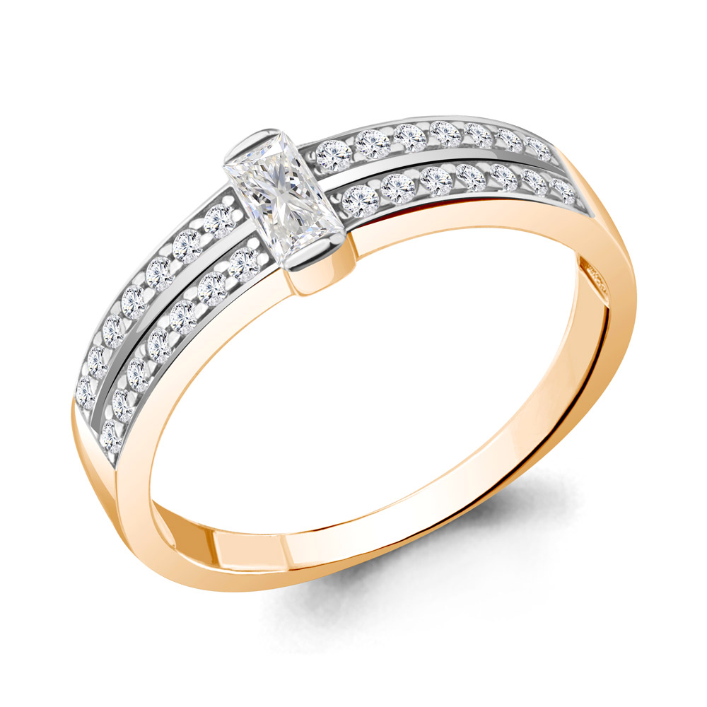 67712А Кольцо из Золота с фианитами