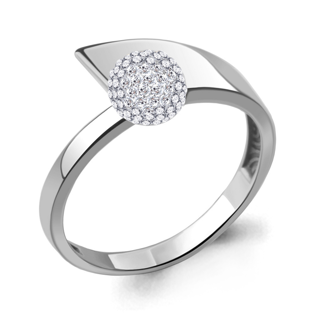 67727 Кольцо из Серебра с стёклами