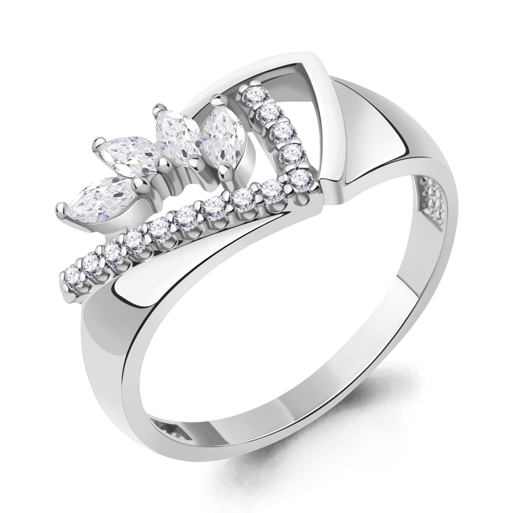 67736А Кольцо из Серебра с фианитами