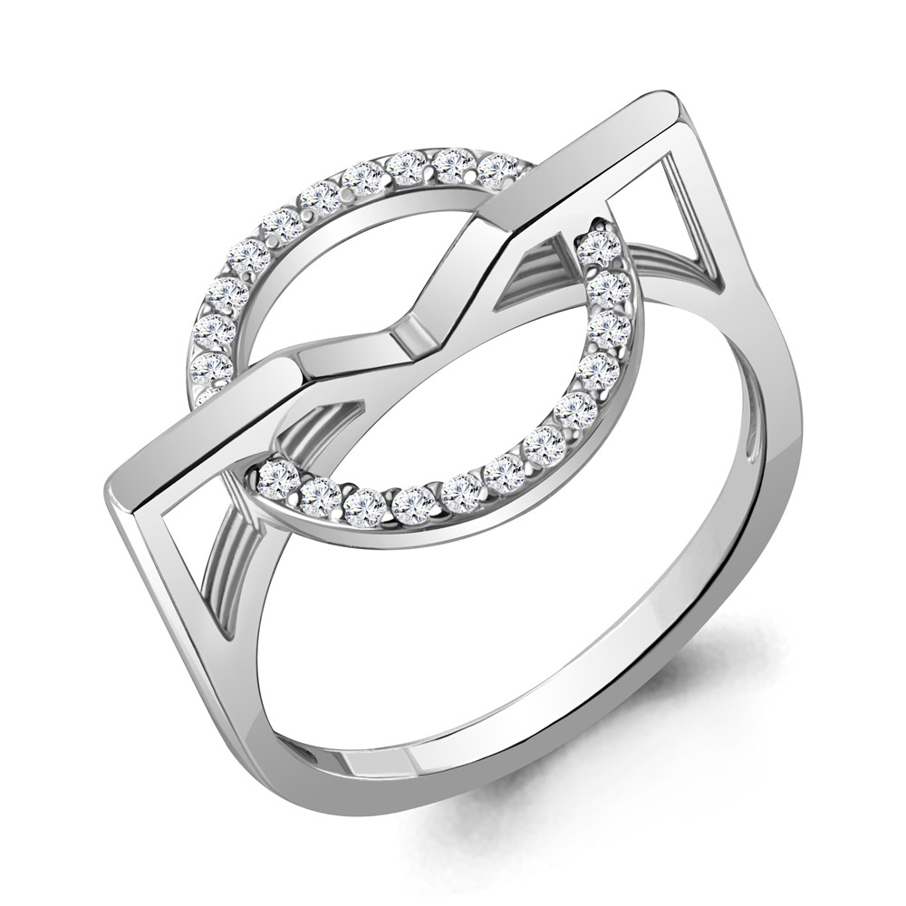 67772А Кольцо из Серебра с фианитами