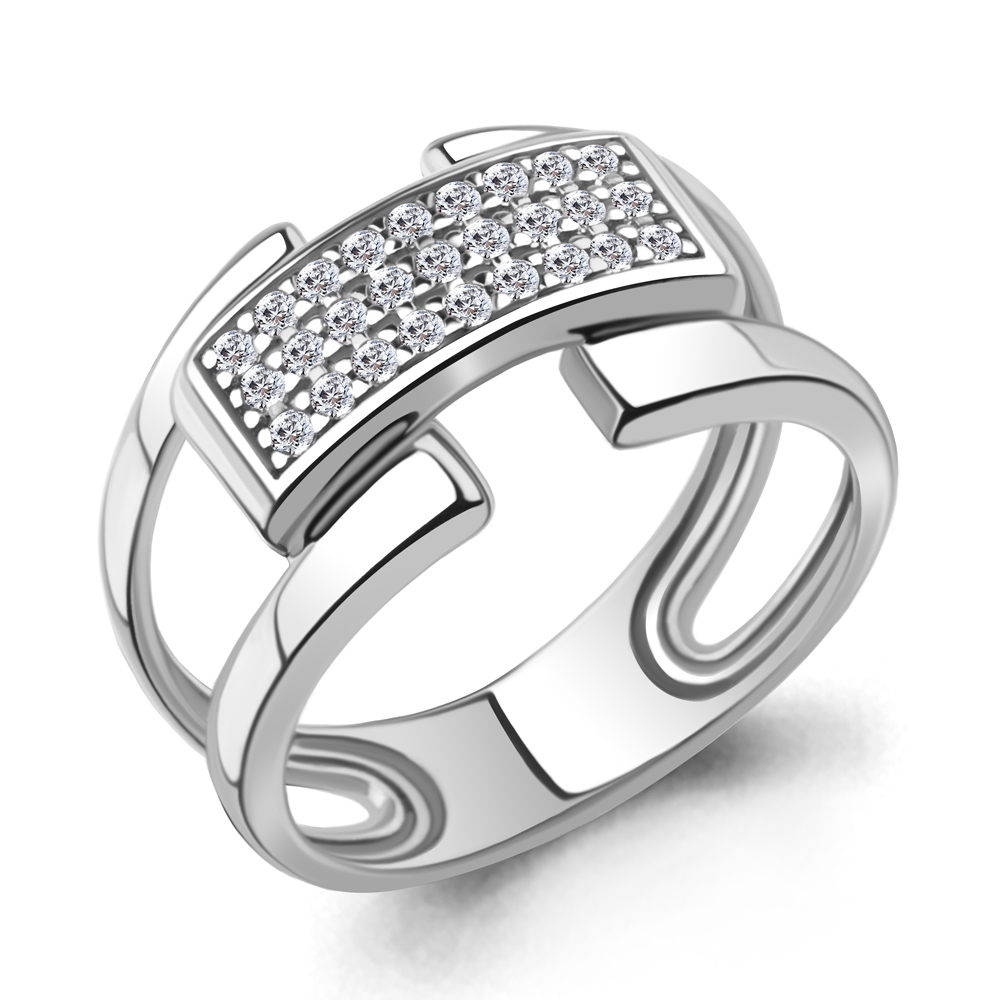 67774А Кольцо из Серебра с фианитами