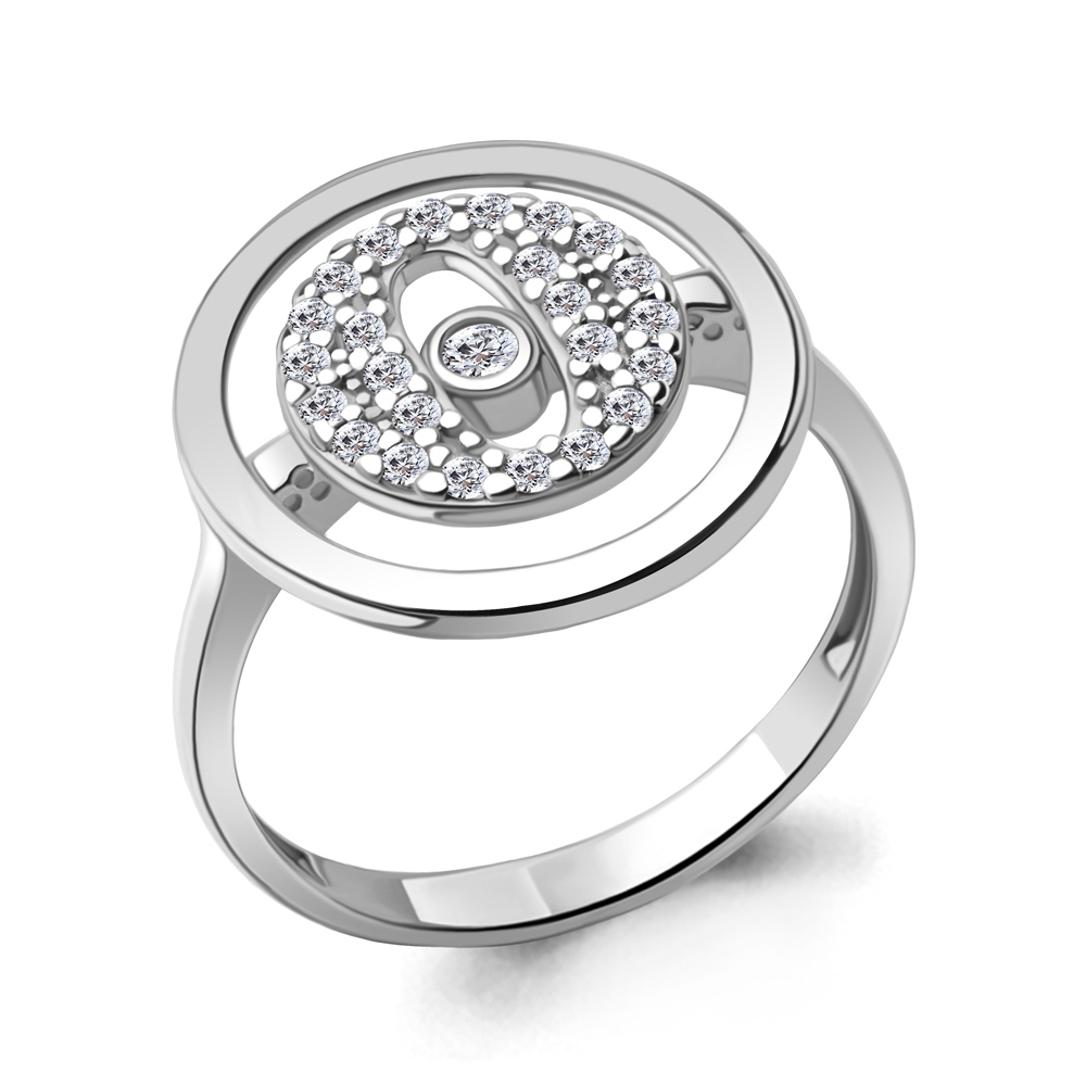 67777А Кольцо из Серебра с фианитами