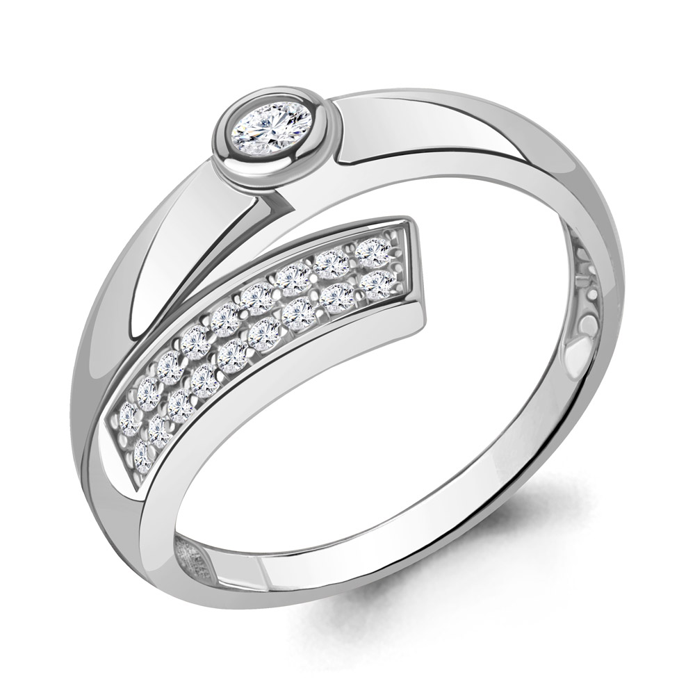 67781А Кольцо из Серебра с фианитами