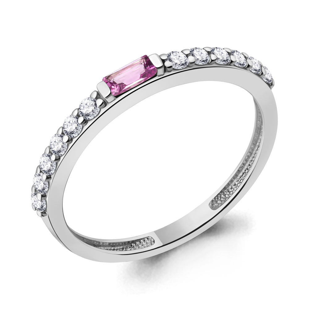 67793АВ Кольцо из Серебра с фианитами