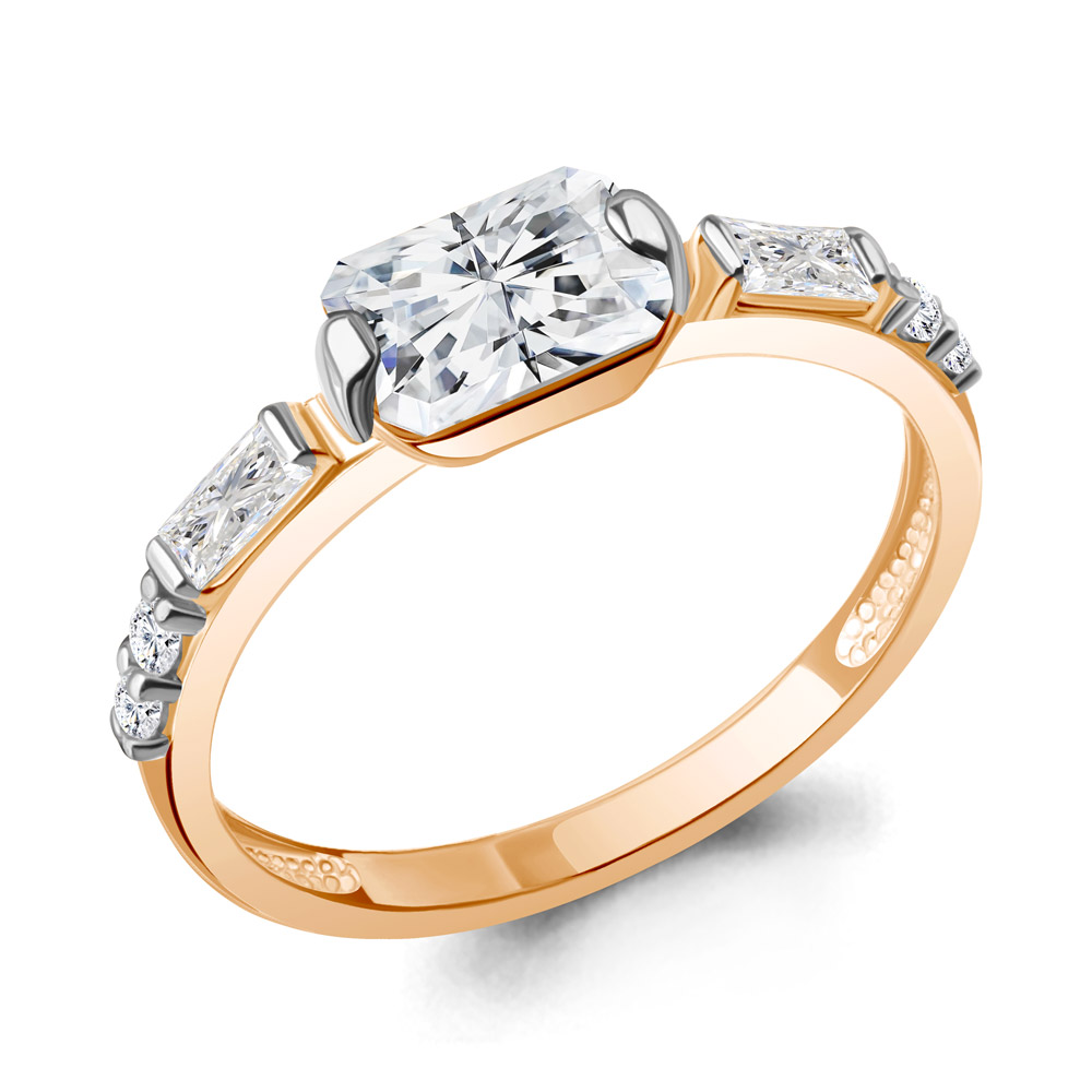 67838А Кольцо из Золота с фианитами