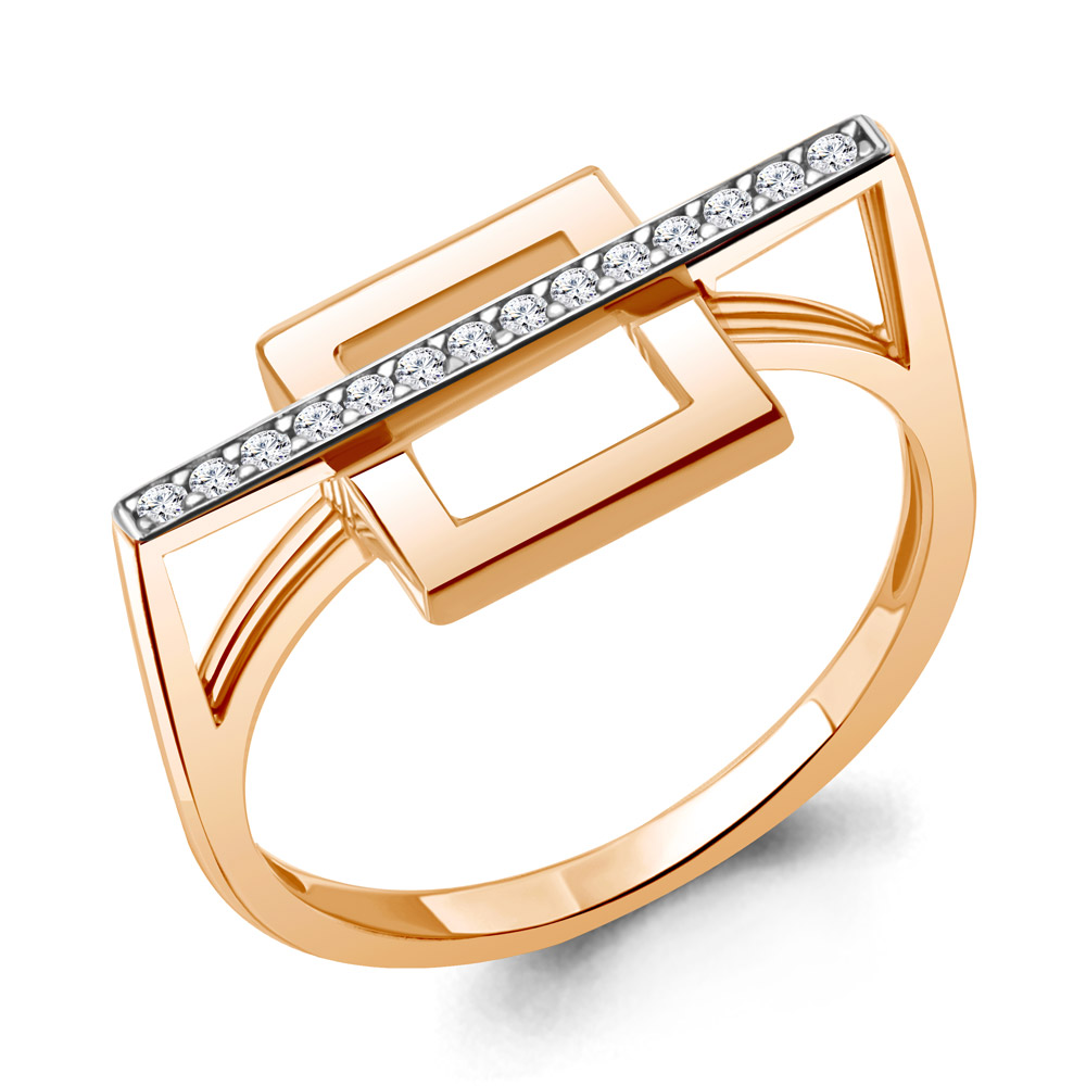 67849А Кольцо из Золота с фианитами