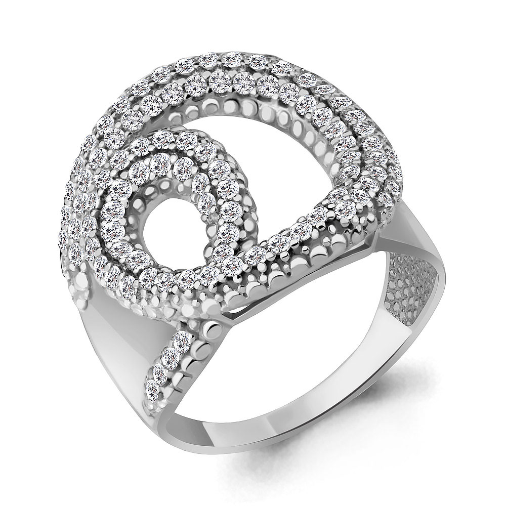 67860А Кольцо из Серебра с фианитами