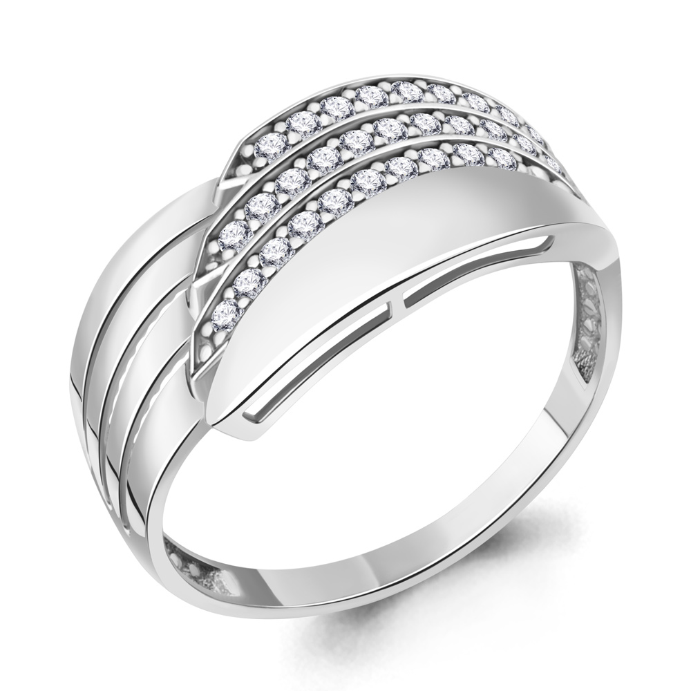 67865А Кольцо из Серебра с фианитами