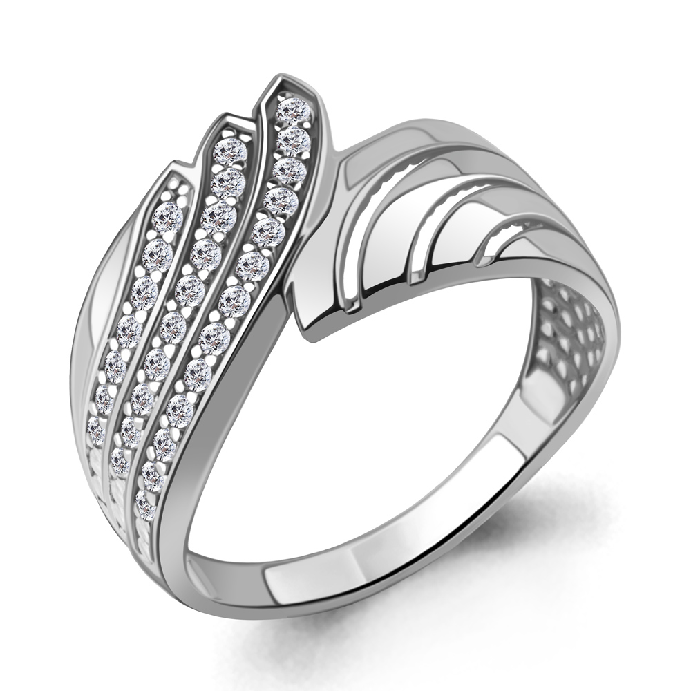 67866А Кольцо из Серебра с фианитами