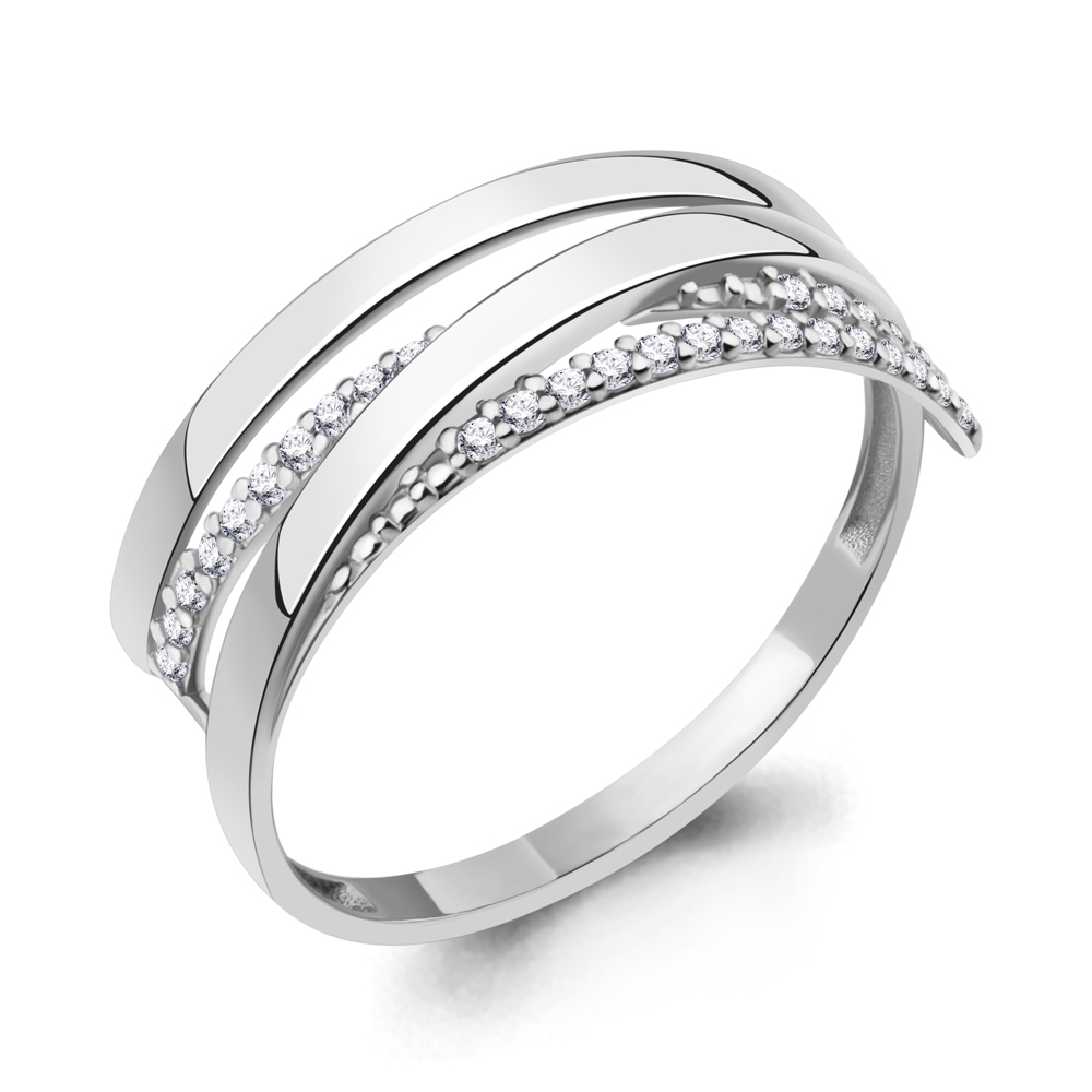 67873А Кольцо из Серебра с фианитами