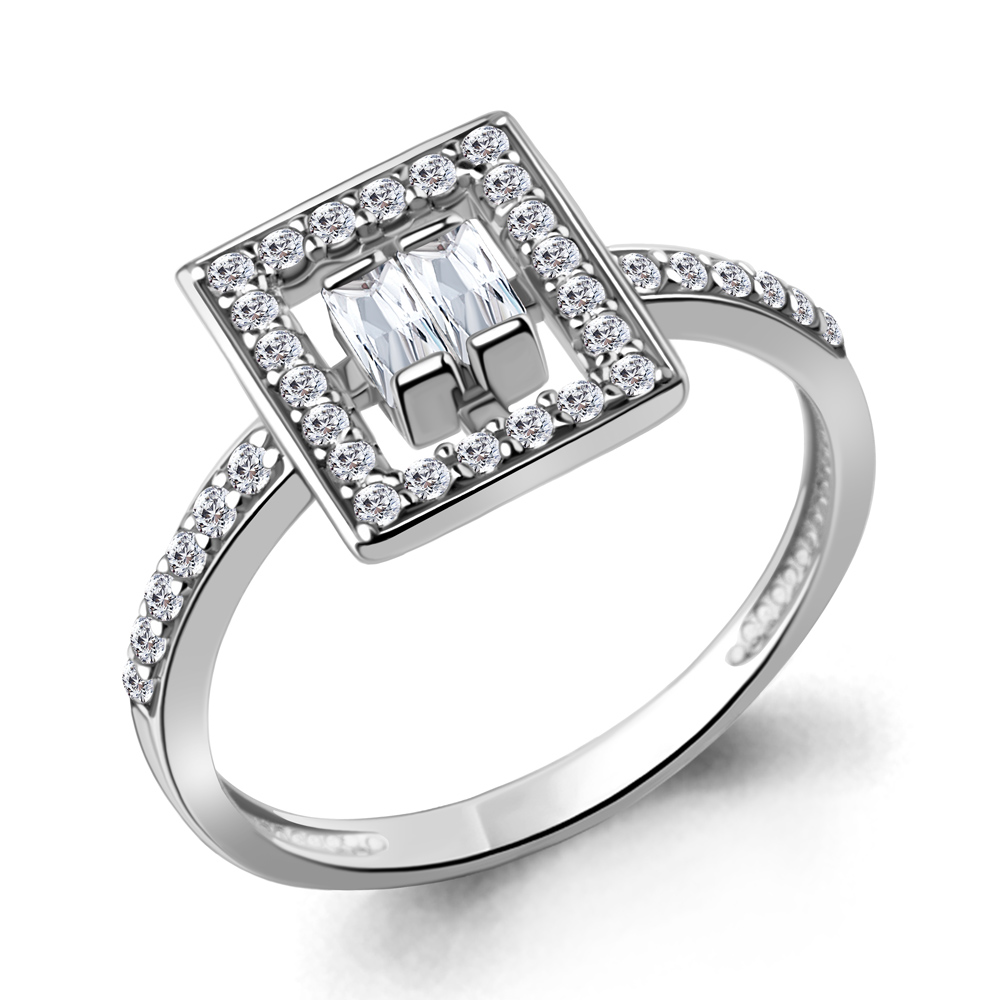 67877А Кольцо из Серебра с фианитами