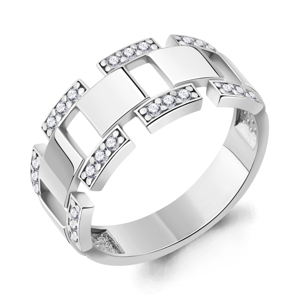 67896А Кольцо из Серебра с фианитами