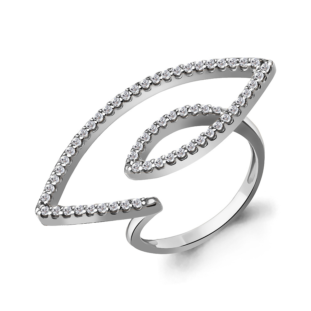 67899А Кольцо из Серебра с фианитами