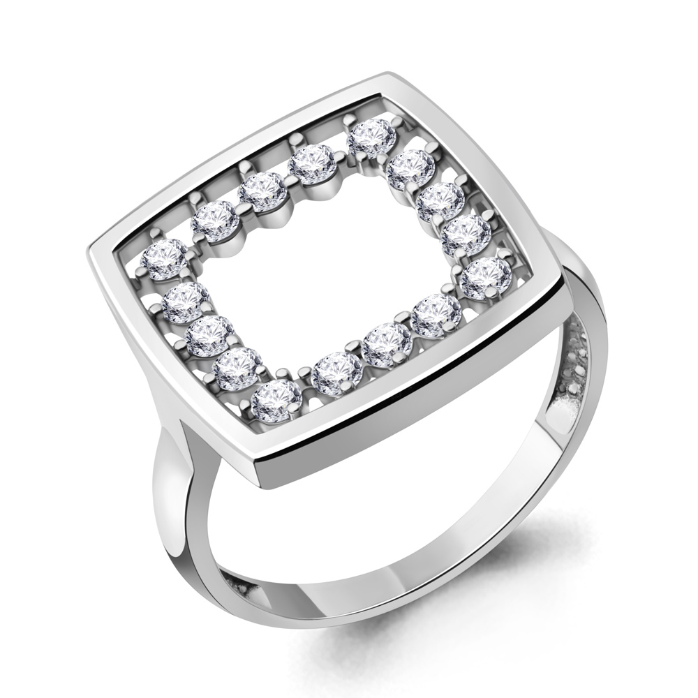 67902А Кольцо из Серебра с фианитами